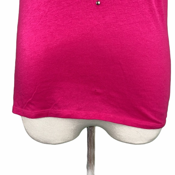 Express Outlet Pink Heart Shaped Rhinestone Tee - Picture 4 of 13